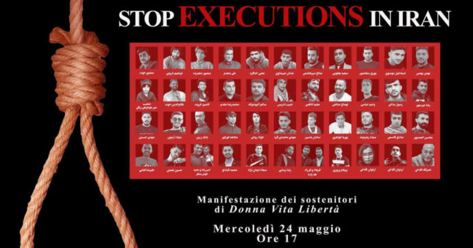 In Iran oltre 260 impiccagioni dall’inizio del 2023: a Roma una manifestazione di protesta