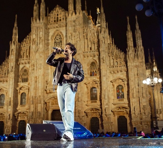 Radio Italia Live, in 20mila sotto la pioggia a Milano. E Tananai, Ramazzotti e Ferro omaggiano l’Emilia-Romagna – Il racconto