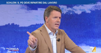 Copertina di Renzi: “Se il mio Pd non avesse preso il 40% nel 2014, Schlein il Parlamento europeo lo avrebbe visto in gita scolastica”. Su La7