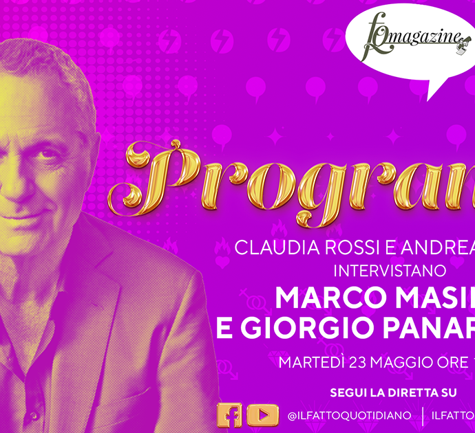 Marco Masini e Giorgio Panariello in tour a FqMagazine: “Conti e Pieraccioni stanno aspettando il momento giusto per prenderci in giro”