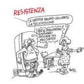 Copertina di La vignetta di Vauro