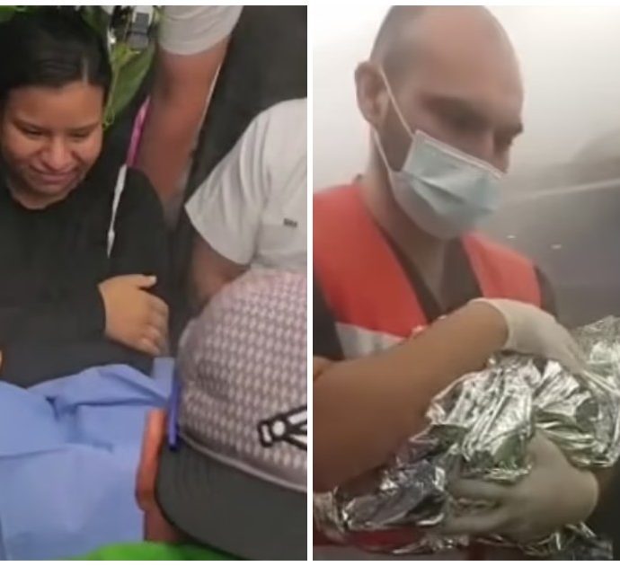 17enne al settimo mese di gravidanza partorisce in volo: medici eroi salvano il neonato facendogli la respirazione bocca a bocca per tre minuti