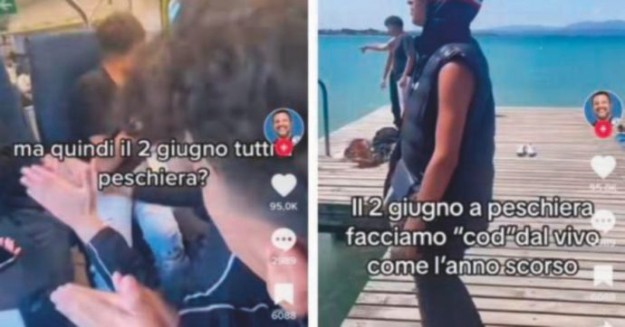 Copertina di Raduno sul Garda, sfida social Maranza-Salvini