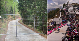 Copertina di La strada tra i monti fatta cementare per il Giro d’Italia è già chiusa perché “troppo pericolosa”: il Lussari beffa la Giunta Fedriga