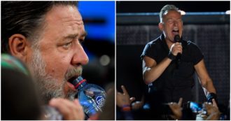 Copertina di Russell Crowe devolve gli incassi del suo concerto a Bologna alle popolazioni alluvionate (e lancia una stoccata a Bruce Springsteen)