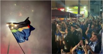 Copertina di A Napoli la festa per lo scudetto continua anche di notte: in migliaia in strada tra cori, balli e fuochi d’artificio – Video
