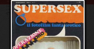 Copertina di Supersex, il pornofumetto che ha segnato fasi illuminanti della storia italiana