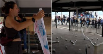 Copertina di Ponte sullo Stretto, il convegno “blindato” della Cisl a Messina: Salvini contestato dai manifestanti

