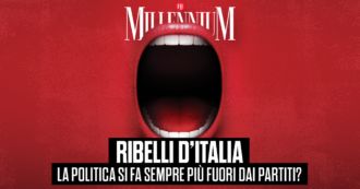 Copertina di Millennium Live, ribelli d’Italia: la politica si fa sempre più fuori dai partiti? Domani alle 12 la diretta con Padellaro e Portanova