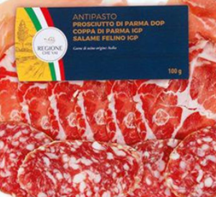 Rischio listeria nell’antipasto Parma Dop Igp: ecco i lotti richiamati dai supermercati Aldi