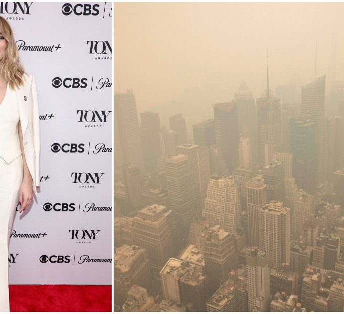 New York invasa dal fumo arancione degli incendi in Canada, Jodie Comer ha un malore e interrompe l’esibizione sul palco di Broadway