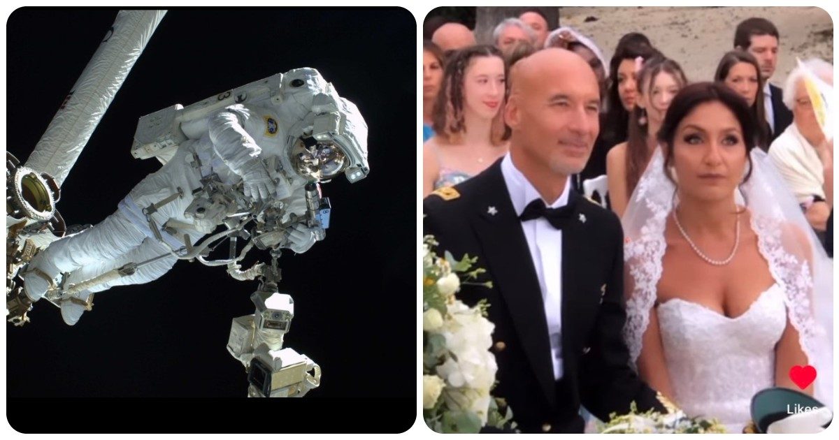 L’astronauta Luca Parmitano si sposa con Marta Guidarelli: “Spazio è ciò che ci unisce, non ciò che ci distanzia”