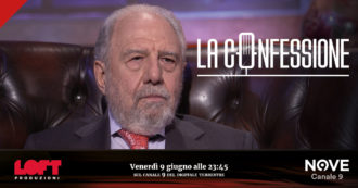 Copertina di Caprarica a La Confessione (Nove) di Gomez: “Sono stato comunista con convinzione. Oggi gli ex sono in imbarazzo ad ammetterlo”