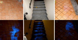 Copertina di Giulia Tramontano, il luminol svela “copiose macchie di sangue” su pianerottolo e scale. Il killer ripreso mentre pulisce delle tracce