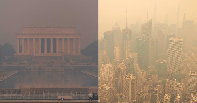Da New York a Washington, gli Usa soffocano nei fumi degli incendi: “State a casa o indossate mascherine”
