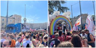 Copertina di Pride, la diretta – Roma Pride, migliaia in piazza per i diritti: “Da qui parte la resistenza al governo. Cori anti Roccella e Pro Vita