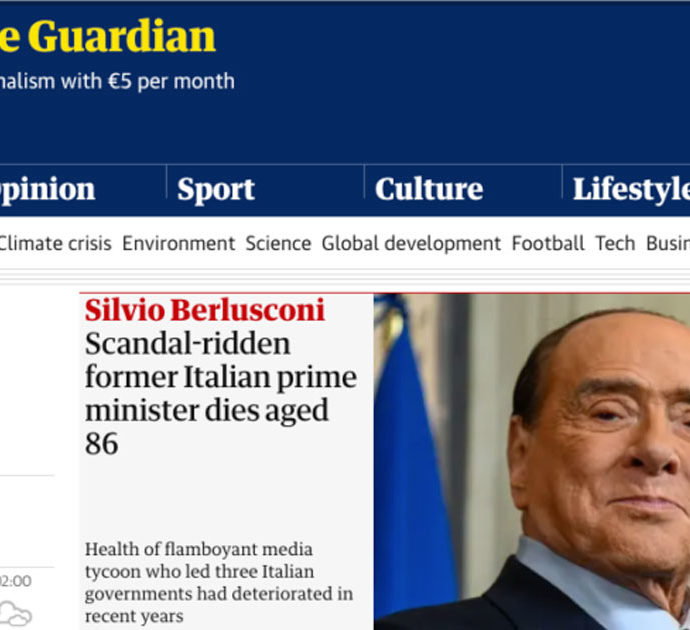 La morte di Berlusconi fa il giro del mondo: dalla Bbc ad Jazeera, l’accento dei media internazionali su scandali e populismo