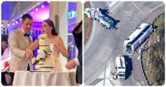 Copertina di Si ribalta autobus con gli invitati di ritorno da un matrimonio: 10 morti e 25 feriti, arrestato l’autista