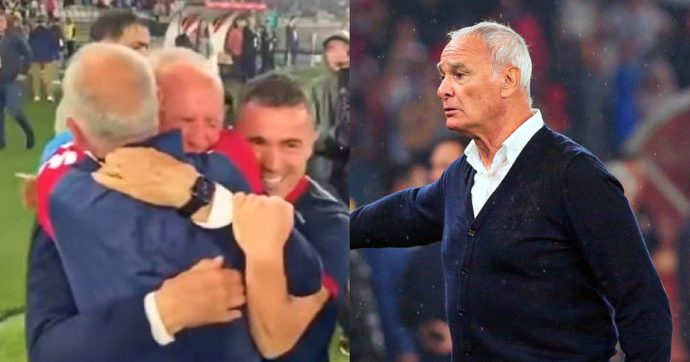 Il pianto di Ranieri che riporta il Cagliari in Serie A: “Avevo paura, ma mi sono buttato”