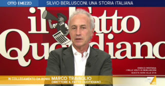 Copertina di Silvio Berlusconi, Travaglio a La7: “C’è stata una beatificazione imbarazzante. Lui non avrebbe voluto essere dipinto come un santino”