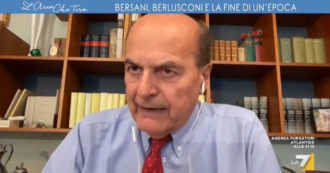 Copertina di Bersani a La7: “Non andrò ai funerali di Berlusconi, lo saluterò da lontano. Meloni? Non si permetta di dire certe cose sugli ex comunisti”