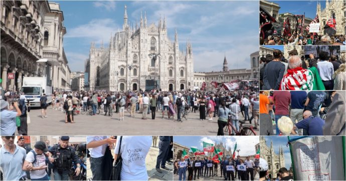 Ai funerali di Berlusconi la piazza è piena a metà. Giovani di Forza Italia, anziani e tanti ultras del Milan: chi c’era davanti al Duomo