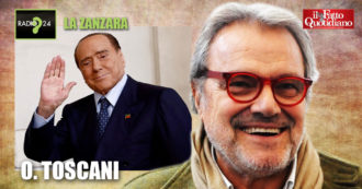 Copertina di La Zanzara, Toscani: “Lutto nazionale per Berlusconi? Esagerato e ridicolo. È stato peggio di Mussolini perché ci ha tolto morale e dignità”