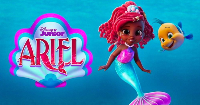 Grafica d'animazione Disney di Ariel la Sirenetta · Creative Fabrica