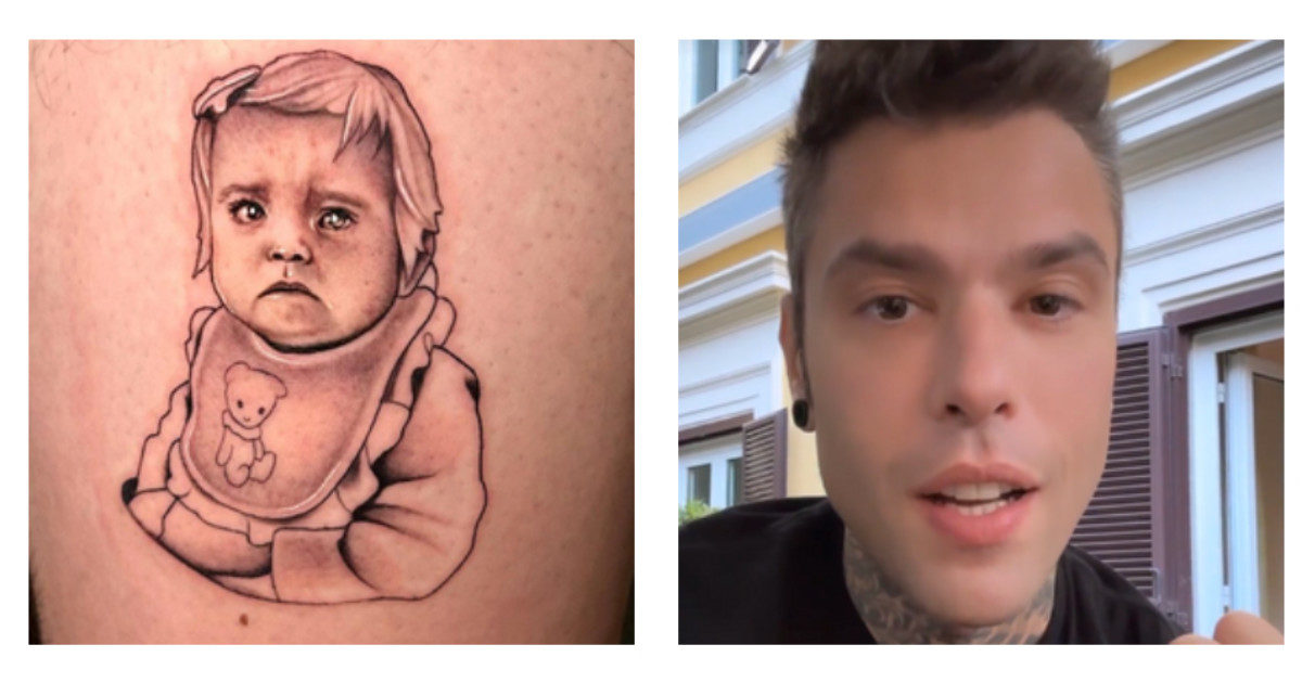 Fedez si tatua la faccia della figlia Vittoria e gli haters lo criticano: “Denuncia il tatuatore”. Ma lui replica così: “L’ho voluto io così”