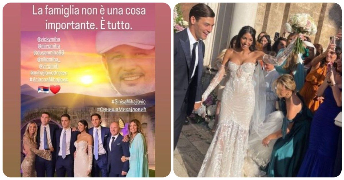 Virginia Mihajlovic, la figlia di Sinisa si sposa in Puglia con un matrimonio da favola. Il toccante messaggio della mamma: “La famiglia è tutto”