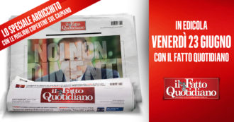 Copertina di Noi non dimentichiamo – Oggi 23 giugno in edicola lo speciale del Fatto, arricchito da otto pagine con le migliori copertine su Berlusconi