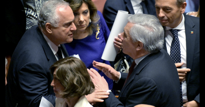 Tensioni in Forza Italia nel post-Berlusconi, il presidente pro tempore Tajani contro Lotito: “Datti una calmata”