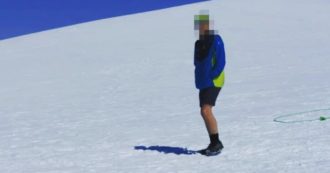 Copertina di A oltre 4mila metri sul ghiacciaio del Monte Rosa in pantaloncini e sneakers: la denuncia del Soccorso Alpino