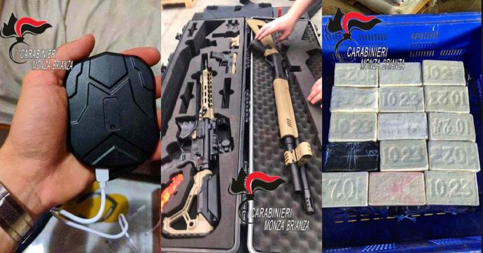 Spaccio di droga e di armi da guerra a Monza: 30 arresti. “Bazooka e bombe a mano acquistate da un ergastolano”