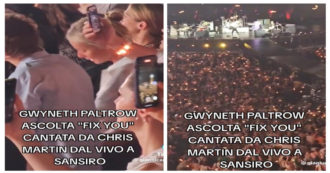 Copertina di Chris Martin canta Fix You e Gwyneth Paltrow si emoziona: ecco perché