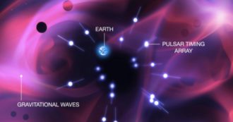 Copertina di Così 25 stelle pulsar hanno svelato il respiro dell’universo, ecco le onde gravitazionali a bassissima frequenza e ultra-lunghe