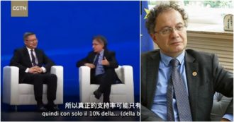 Copertina di “Democrazia non significa votare”, la perla dell’ex sottosegretario leghista Michele Geraci ospite della tv cinese (video)