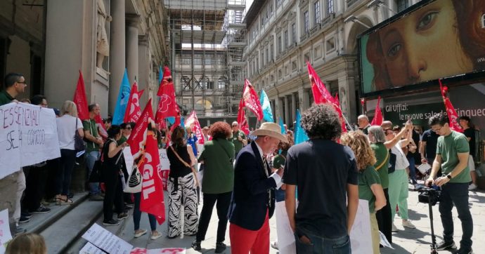 Copertina di Uffizi in sciopero per 200 addetti a rischio licenziamento: “Nessuno ascolta chi lavora”