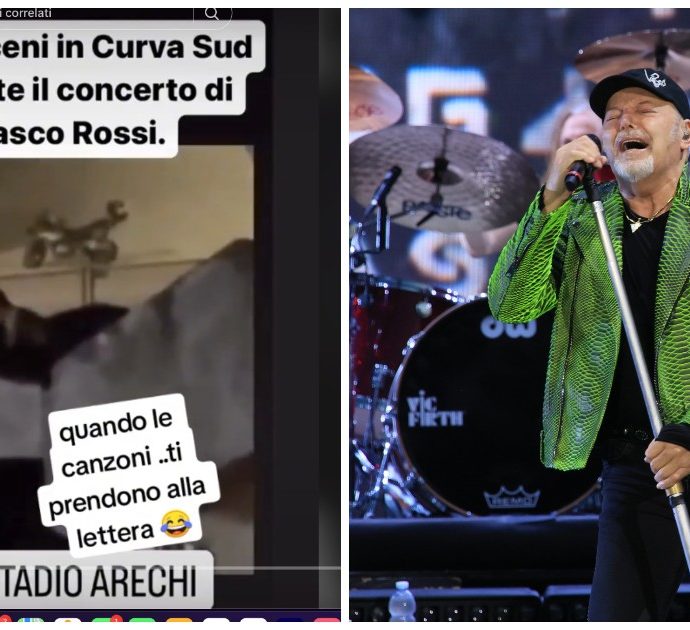 Coppia fa sesso durante il concerto di Vasco Rossi sulle note di “Fammi godere”: il video è virale