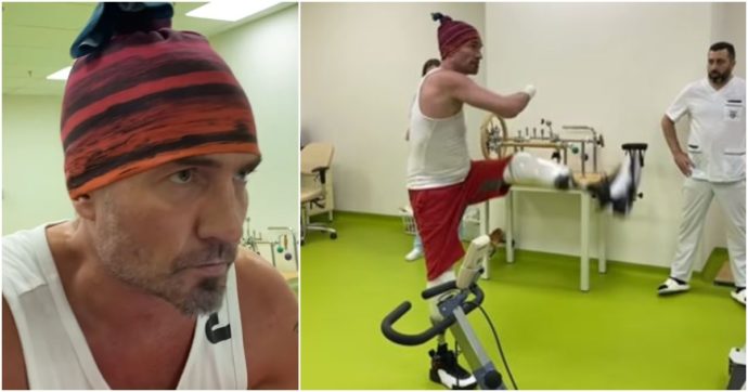 L’ex pattinatore Kostomarov torna ad allenarsi dopo le amputazioni: i video della fisioterapia