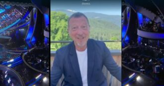 Copertina di Sanremo 2024, Amadeus in diretta al Tg1 annuncia le novità: “I cantanti saranno anche co-conduttori, la giuria delle radio sostituisce la demoscopica”