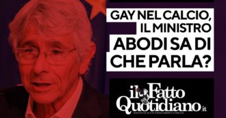 Copertina di Gay nel calcio, ma il ministro Abodi sa di cosa parla? Segui la diretta con Pierluigi Giordano Cardone e Andrea Tundo