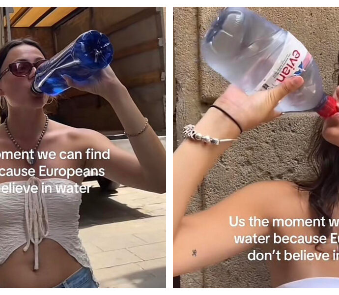 “In Europa non bevono acqua”: il video della turista americana diventa virale su TikTok e si apre il dibattito