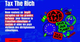 Copertina di Una tassa Ue sui grandi patrimoni per finanziare lotta al cambiamento climatico e alle disuguaglianze: parte la raccolta firme