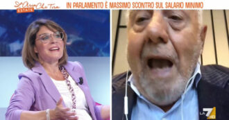 Copertina di Taglio parlamentari, Caprarica si infuria con Bevilacqua (M5s): “La smetta di fare le smorfie mentre parlo, ascolti anche le critiche”. Su La7