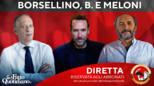Copertina di Borsellino, Berlusconi e Meloni: rivedi la diretta con Peter Gomez, Marco Lillo e Luca Sommi