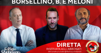 Copertina di Borsellino, Berlusconi e Meloni: rivedi la diretta con Peter Gomez, Marco Lillo e Luca Sommi