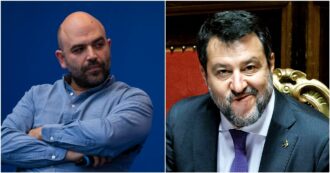 Copertina di Saviano attacca Salvini sui social dopo un post su Carola Rackete, il centrodestra insorge: “Via dalla Rai”. E il ministro annuncia querele