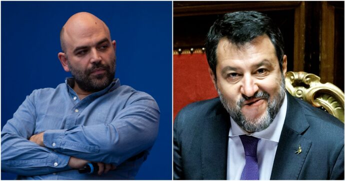 Saviano attacca Salvini sui social dopo un post su Carola Rackete, il centrodestra insorge: “Via dalla Rai”. E il ministro annuncia querele