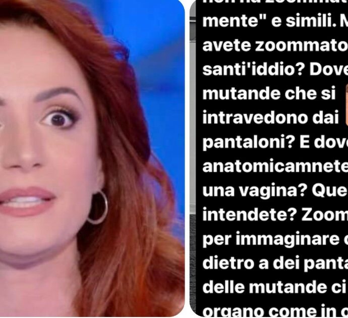 Andrea Delogu sbotta con i follower: “Avete zoomato sulle mutande che si intravedono dai pantaloni?”